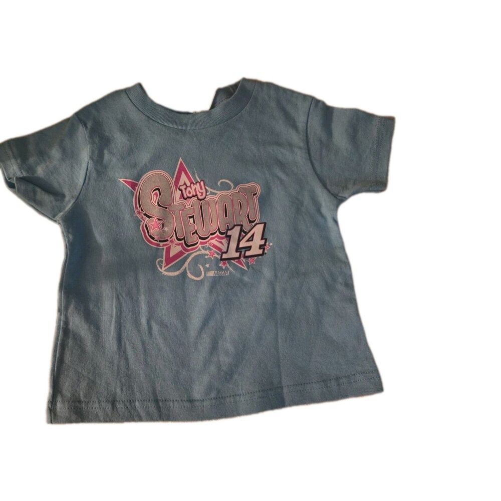 Rabbit Skins Girls Tony Stewart 14 Vintage 2015 Graphic Racing  Tee 3T NASCAR
